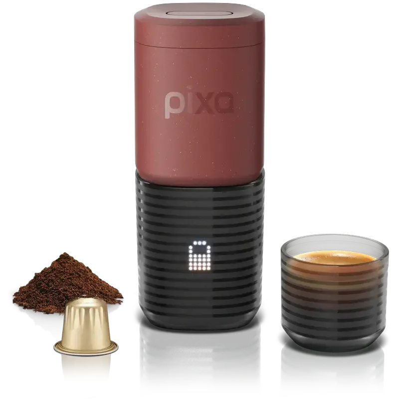 Wacaco Pixapresso Kırmızı- Şarj Edilebilir Pilli Taşınabilir Espresso Makinesi